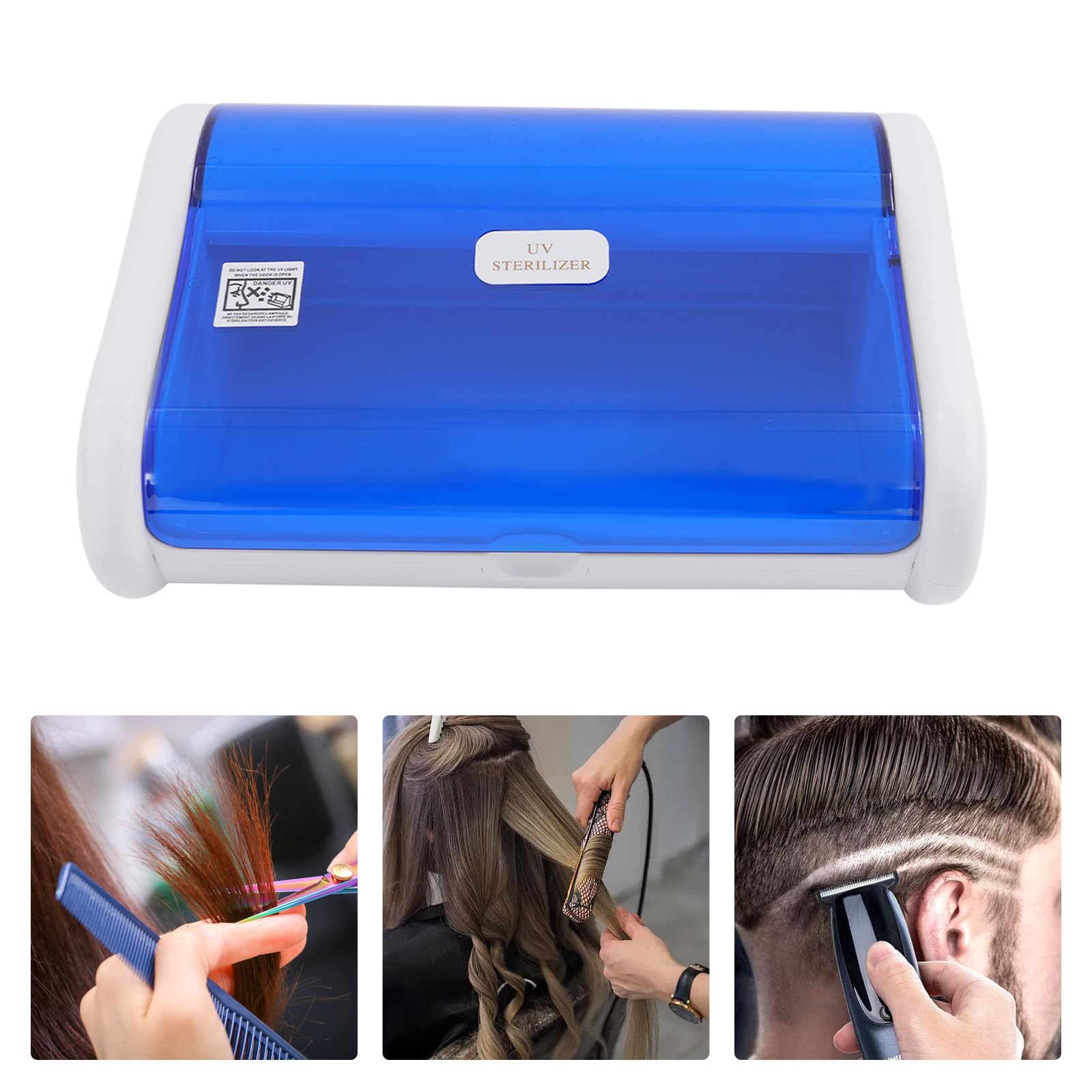 Esterilizador UV 6 W 220 V con rejilla, herramienta de esterilización de 2 l para instrumentos, desinfección, salón de manicura, cuidado de pies, tatuaje, 31 x 21,5 x 10 cm