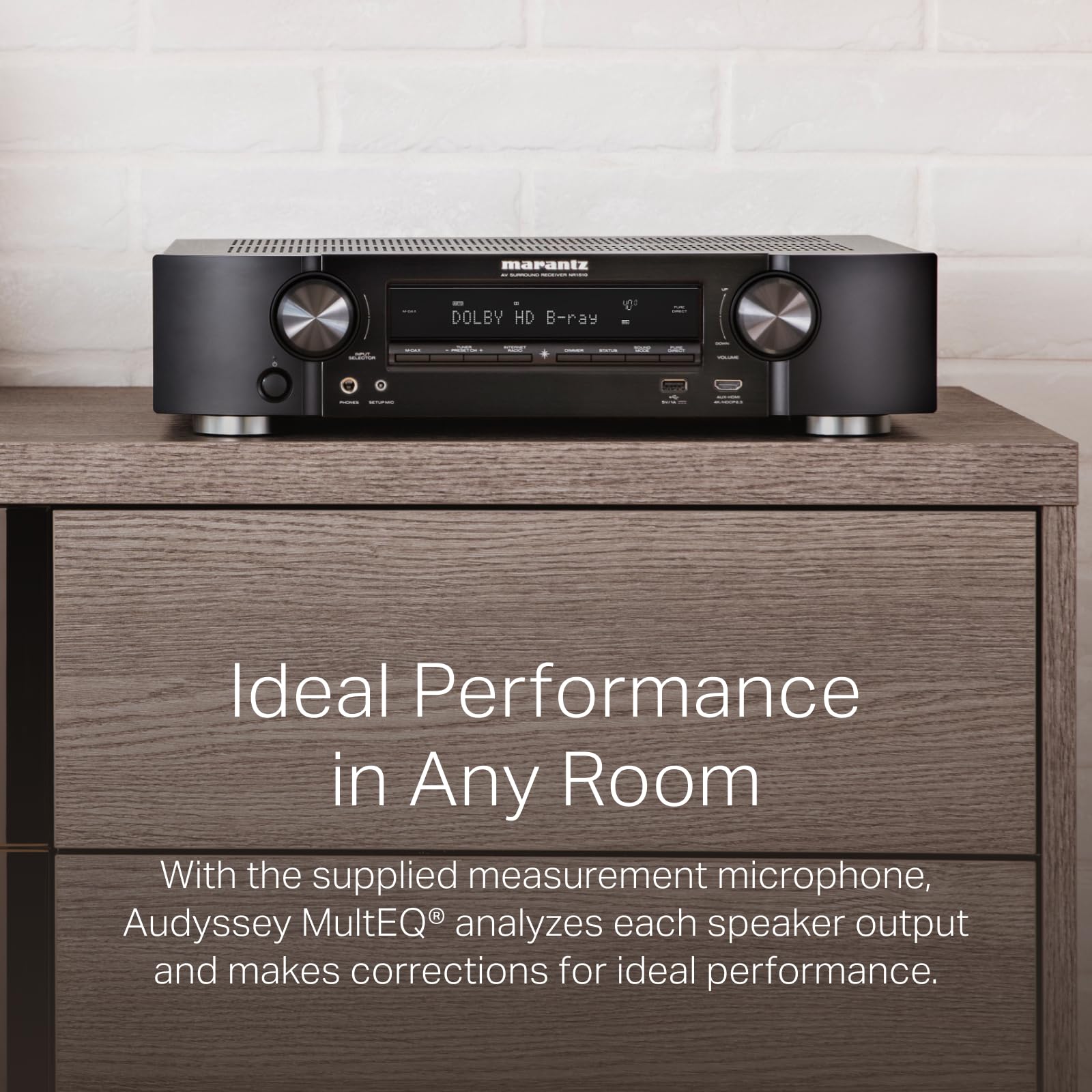Marantz NR1510 AV Receiver - 5.2 Channel, 4K -5