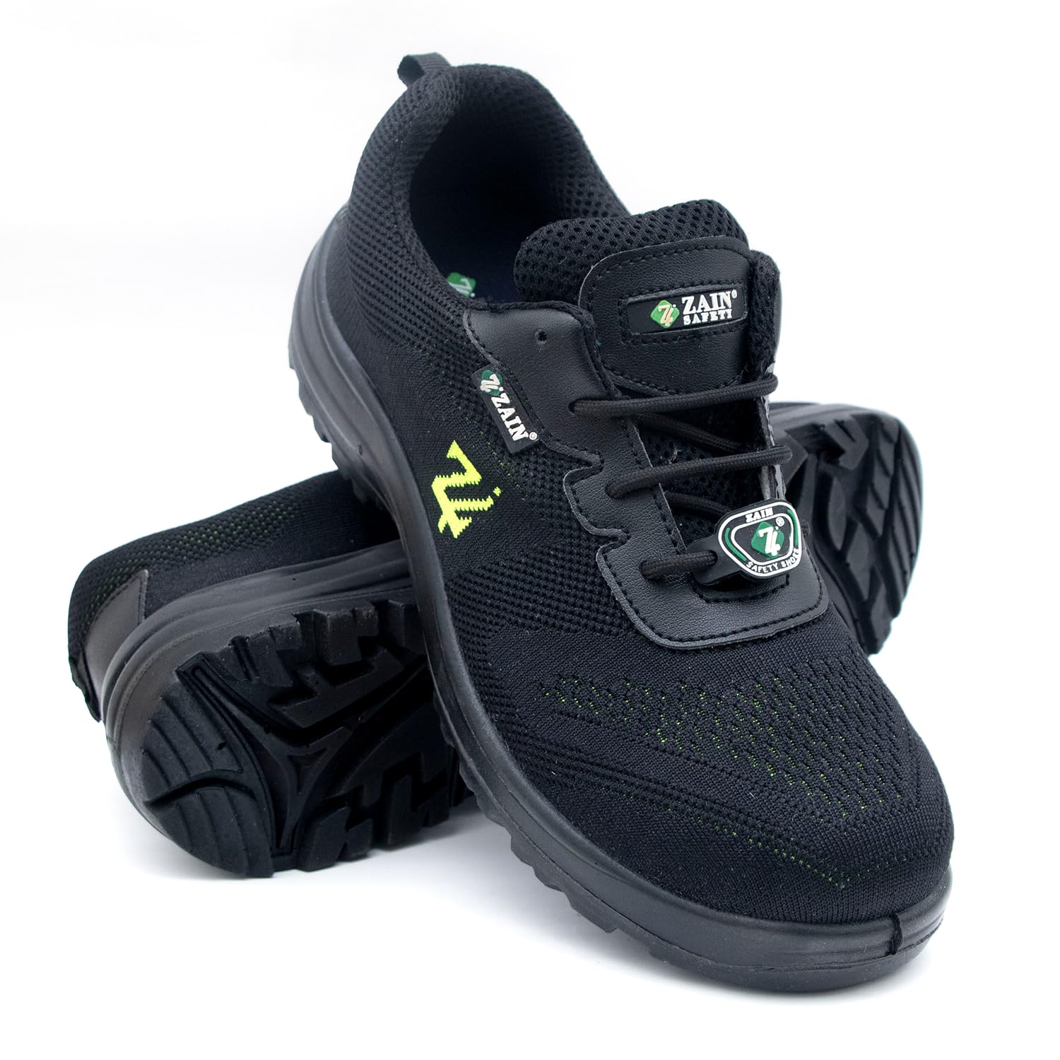 Low Ankle Safety Shoes | BIS Approved, Breathable Upper | Lightweight, Sporty Design, Composite Toe | Black | Phantom-image-31