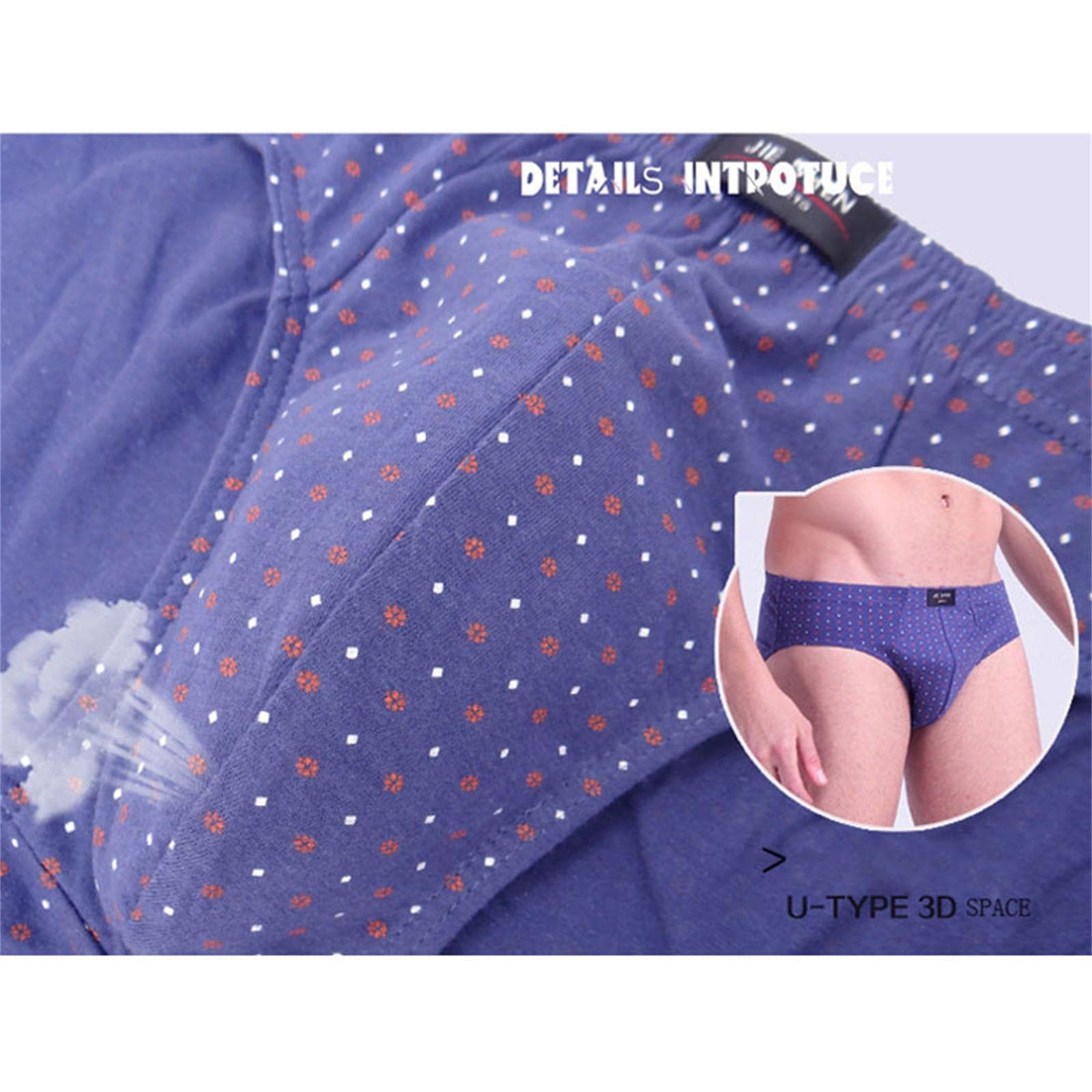 Ropa Interior masculina5Pcs/Lote 7XL Resumen De Hombres De Algodón