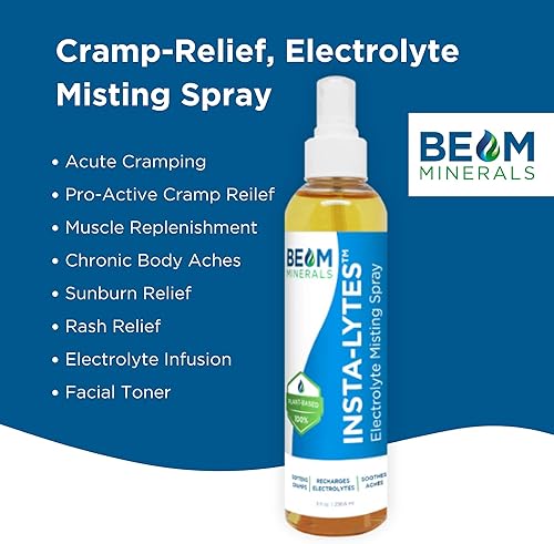 Miniatura 5 de BEAM MINERALS Insta-Lytes - Aerosol de electrolitos para aliviar calambres  Electrolitos líquidos naturales  Suplemento de micronutrientes para