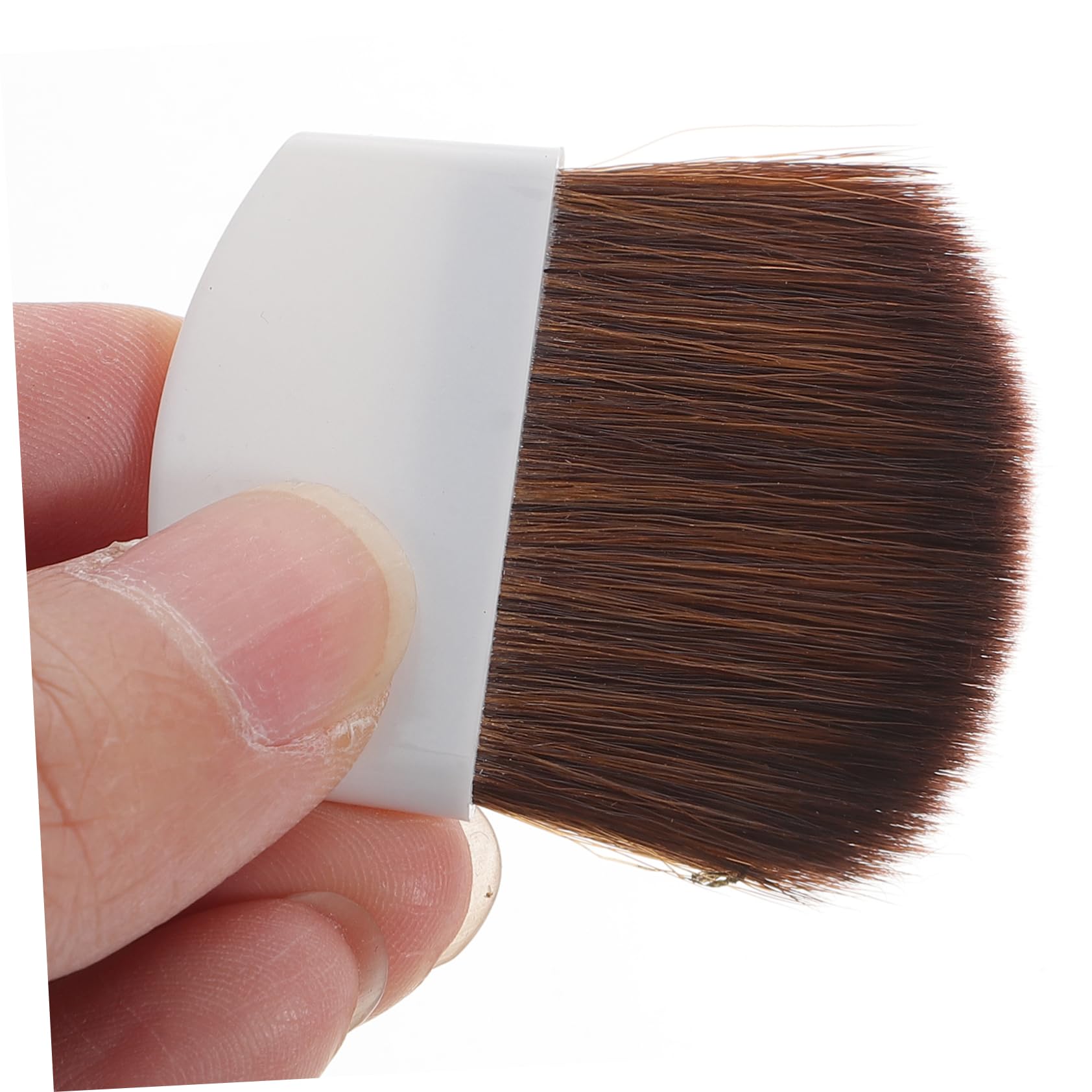 VICASKY Pennelli per Fard e Fondotinta Portatili 2 Pezzi, Set Pennelli Trucco Professionali Setole Morbide in Crine di Cavallo, Strumenti di Bellezza Compatti per Make Up Viso da Viaggio