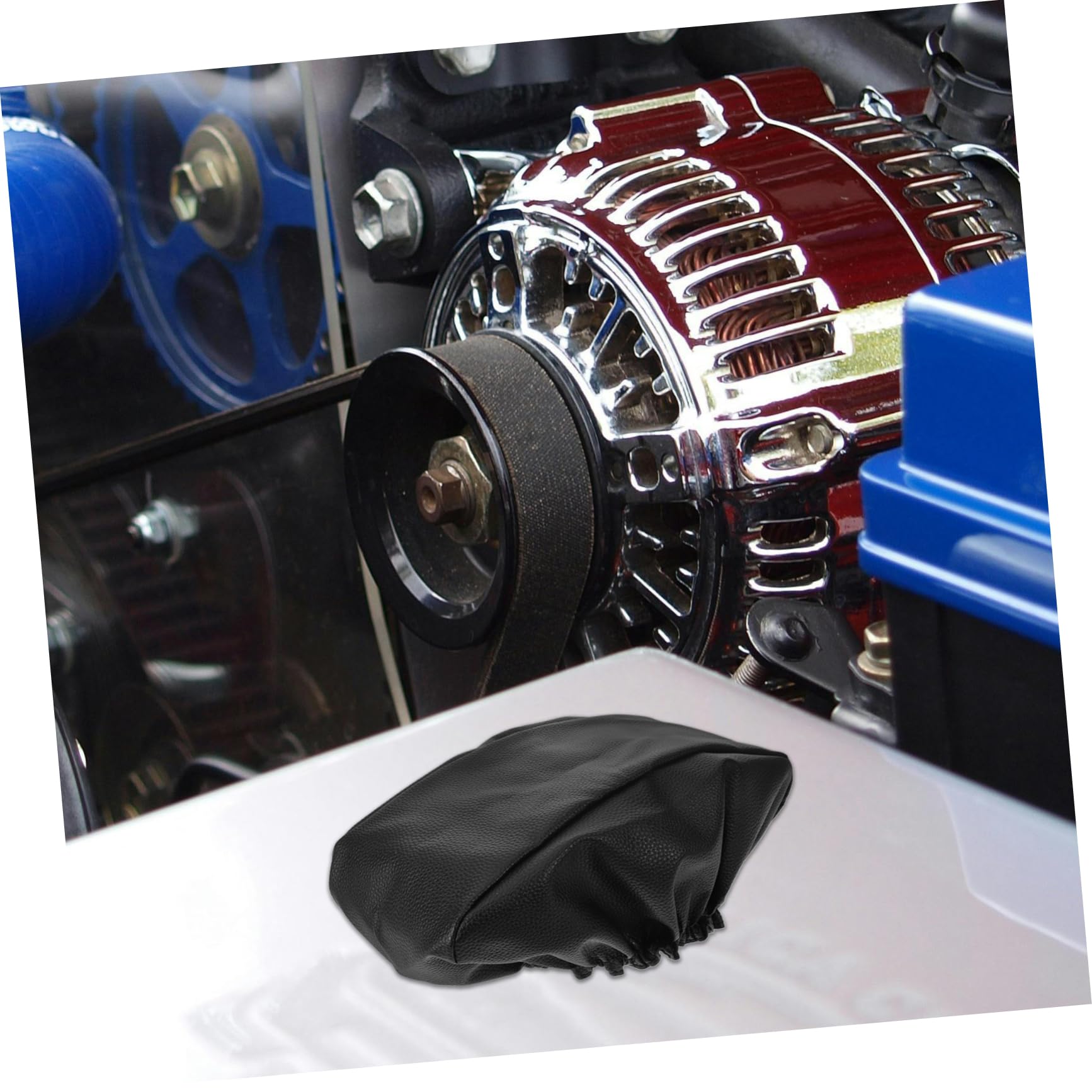 Housse de Protection pour Treuil Électrique, Étanche et Anti-uv, Installation Facile, pour Voiture, en Polyester et Simili Cuir Noir