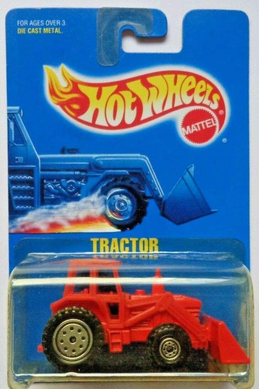 Mattel Hot Wheels 1991-145 RED Tractor 1:64 Scale Collectible Die Cast Metal Toy Car Model