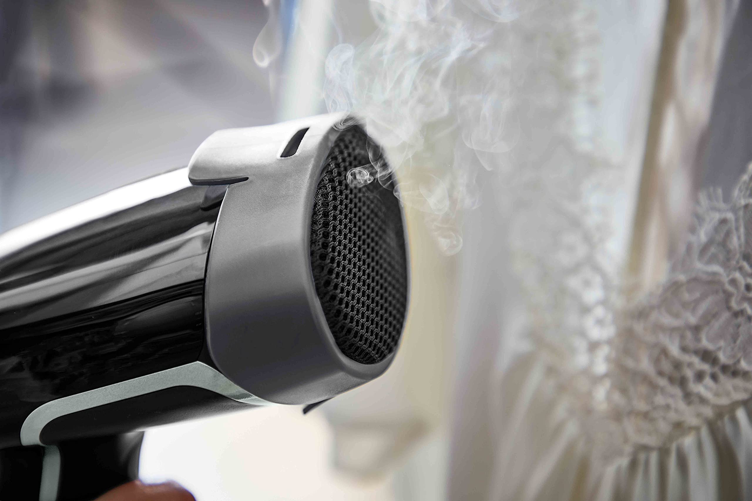 Rowenta Steam Force DR8250 Brosse vapeur 200 W, vapeur continue 30 g/min et coup de vapeur 90 g/min, chauffe rapide, nettoie et désinfecte, 2 réglages de vapeur, tout type de textile
