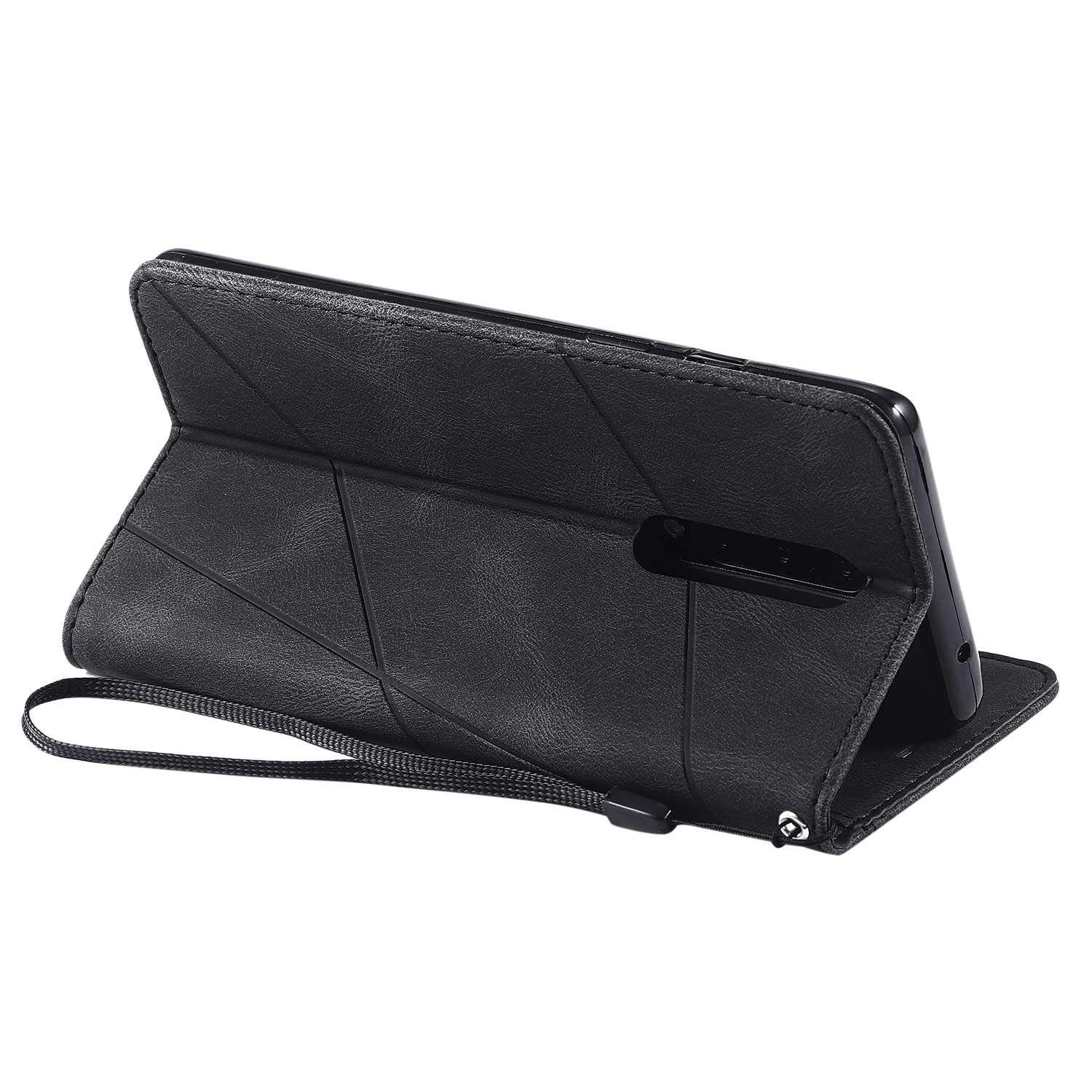 Custodia in pelle magnetica per portafoglio con supporto per