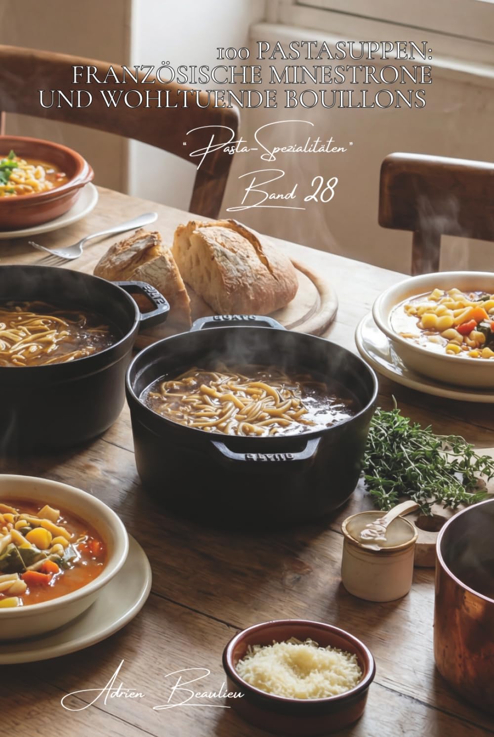 100 Pastasuppen: Französische Minestrone und wohltuende Bouillons: Erkunden Sie Eintöpfe, Veloutés, Brühen... wenn Pasta die Seele wärmt (Pasta-Serie – Unterserie „Pasta-Spezialitäten“ (8 Bücher))