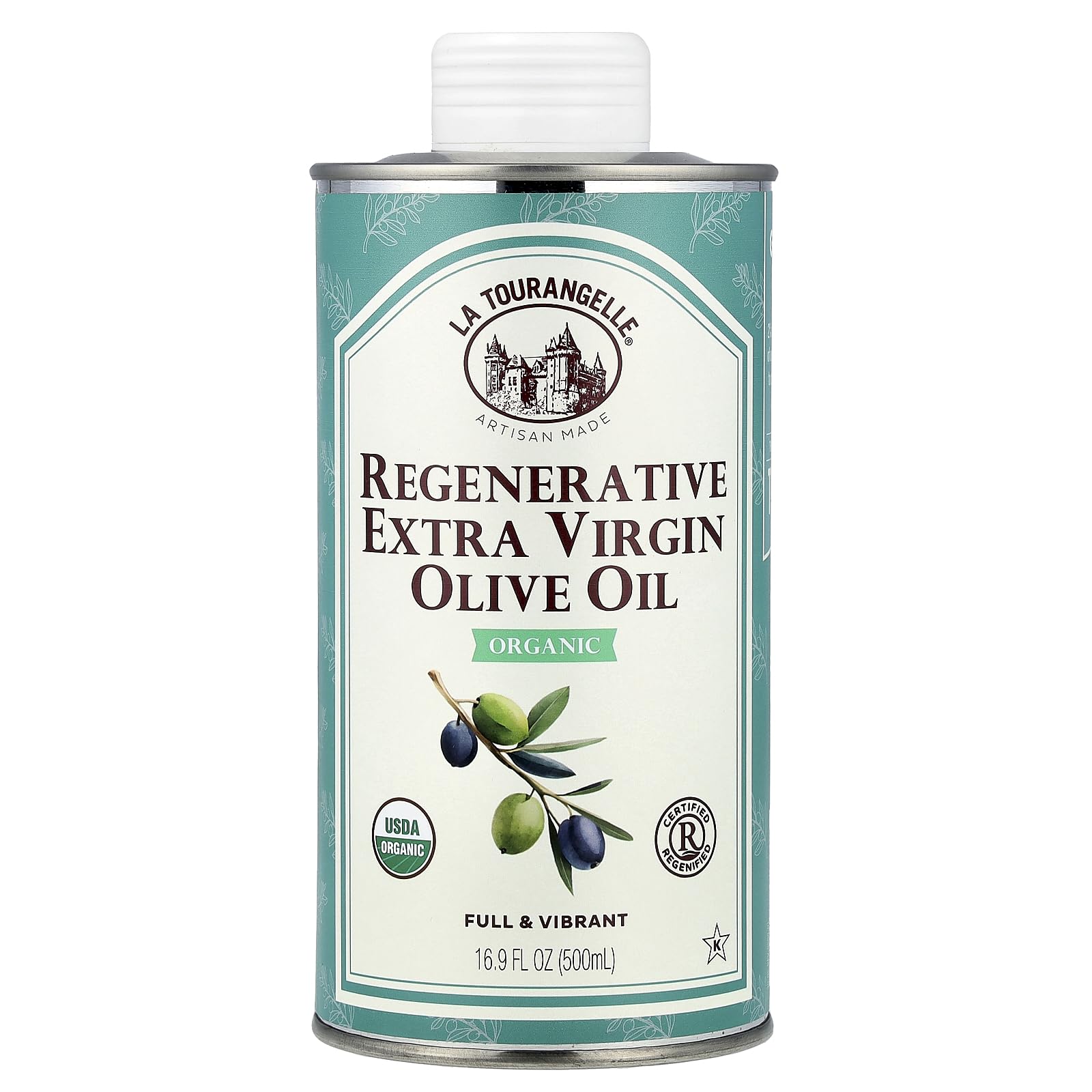 La Tourangelle Regenerative Organic Extra Virgin Olive Oil, Cold