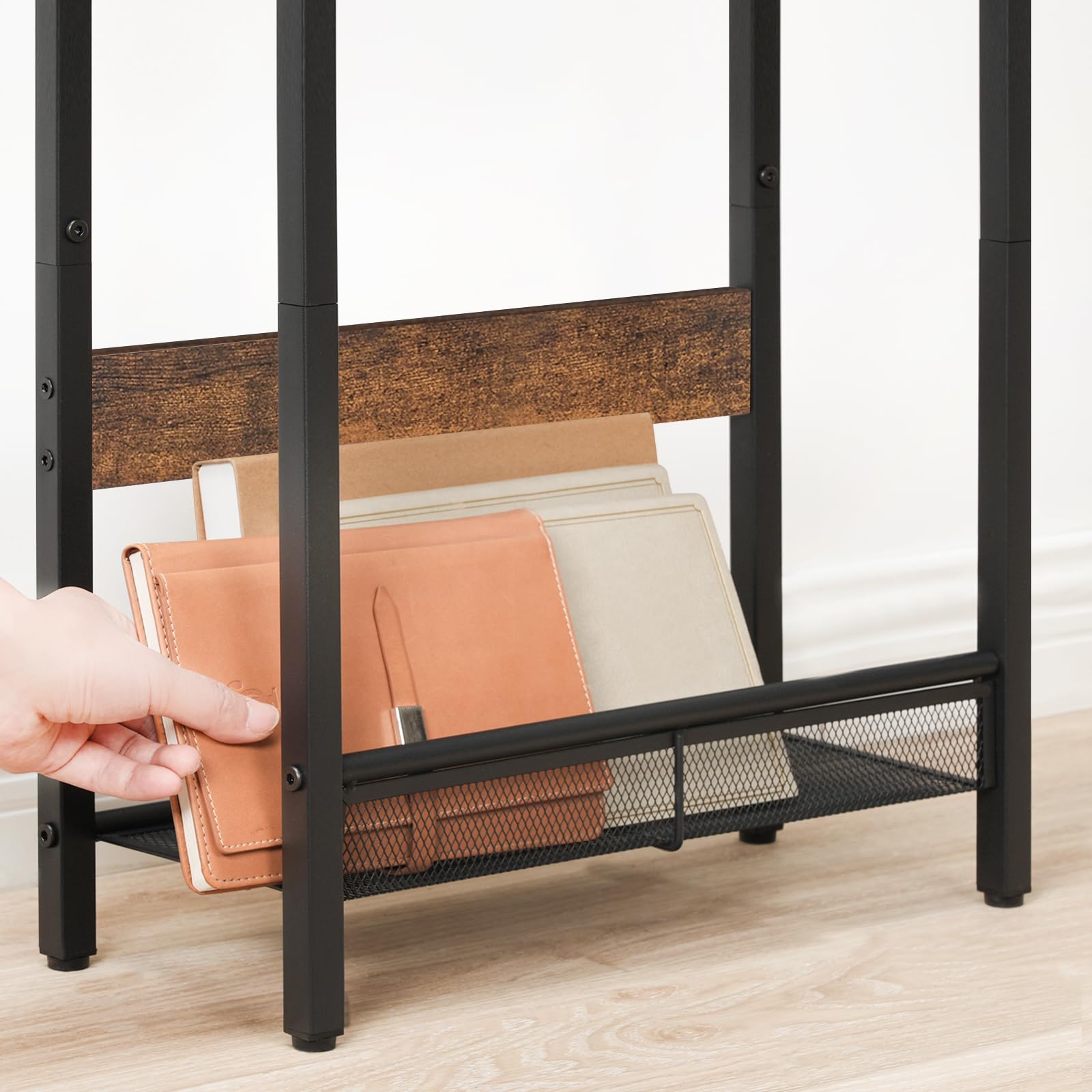 CHOEZON Beistelltisch Schmal, Sofatisch mit Ladestation, Nachttisch