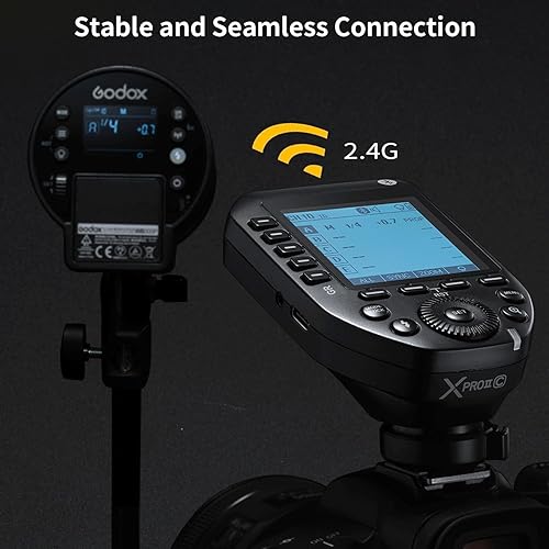 Miniatura 8 de Godox XProII XProII-C Wireless Flash Trigger for Canon Camera, 2.4G Wireless Flash Transmitter HSS 18000S, Bluetooth Connection, TCM Transform