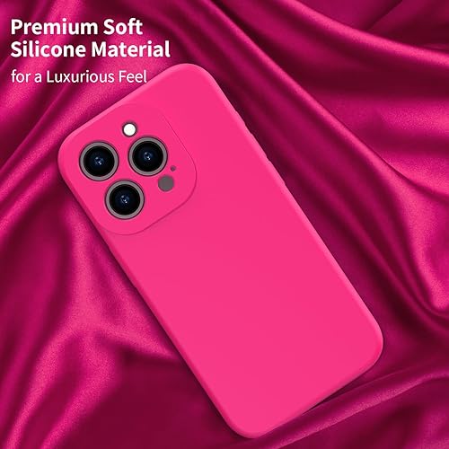 Miniatura 10 de bicol Funda compatible con iPhone 15 Pro Max con protector de pantalla, protección mejorada de lente de cámara, funda protectora de silicona líquida