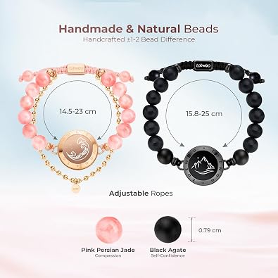 TOTWOO Long Distance Touch Bracelets with Vibration Function