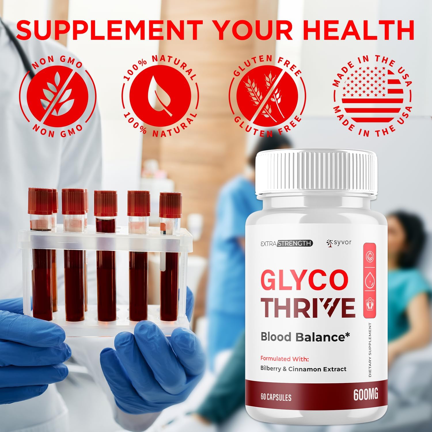 Glyco Thrive Capsules, Official GlycoThrive Glycogen Support Pills with All Natural Ingredients, Advanced Formula Health Supplement with Max Strength Premium Vitamins for Women & Men (60 Capsules) - Image 6
