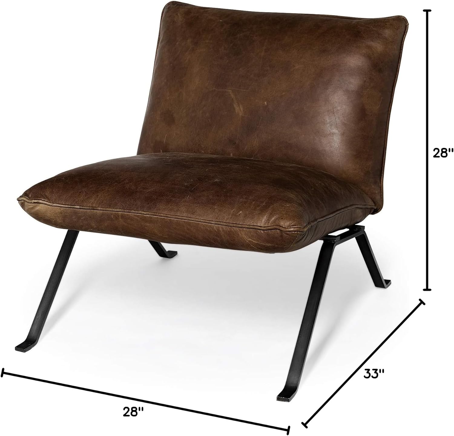 Mid-Century Modern Slipper Chair Flavelle I by Mercana