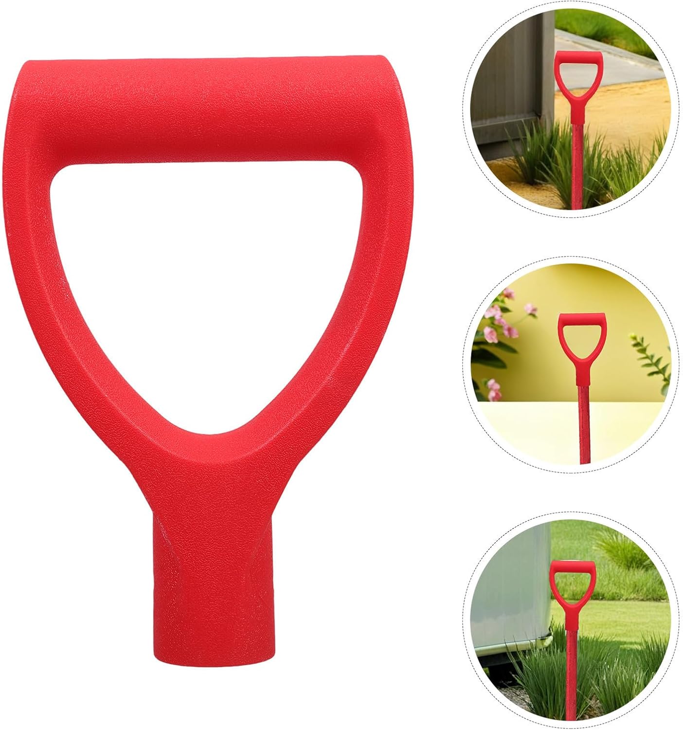 2pcs Ergonomic D Shaped Plastic Spade Handle Replacement for Gardening Spades with Comfortable Grip and Wear Resistant Material Suitable for Digging and Raking Tools