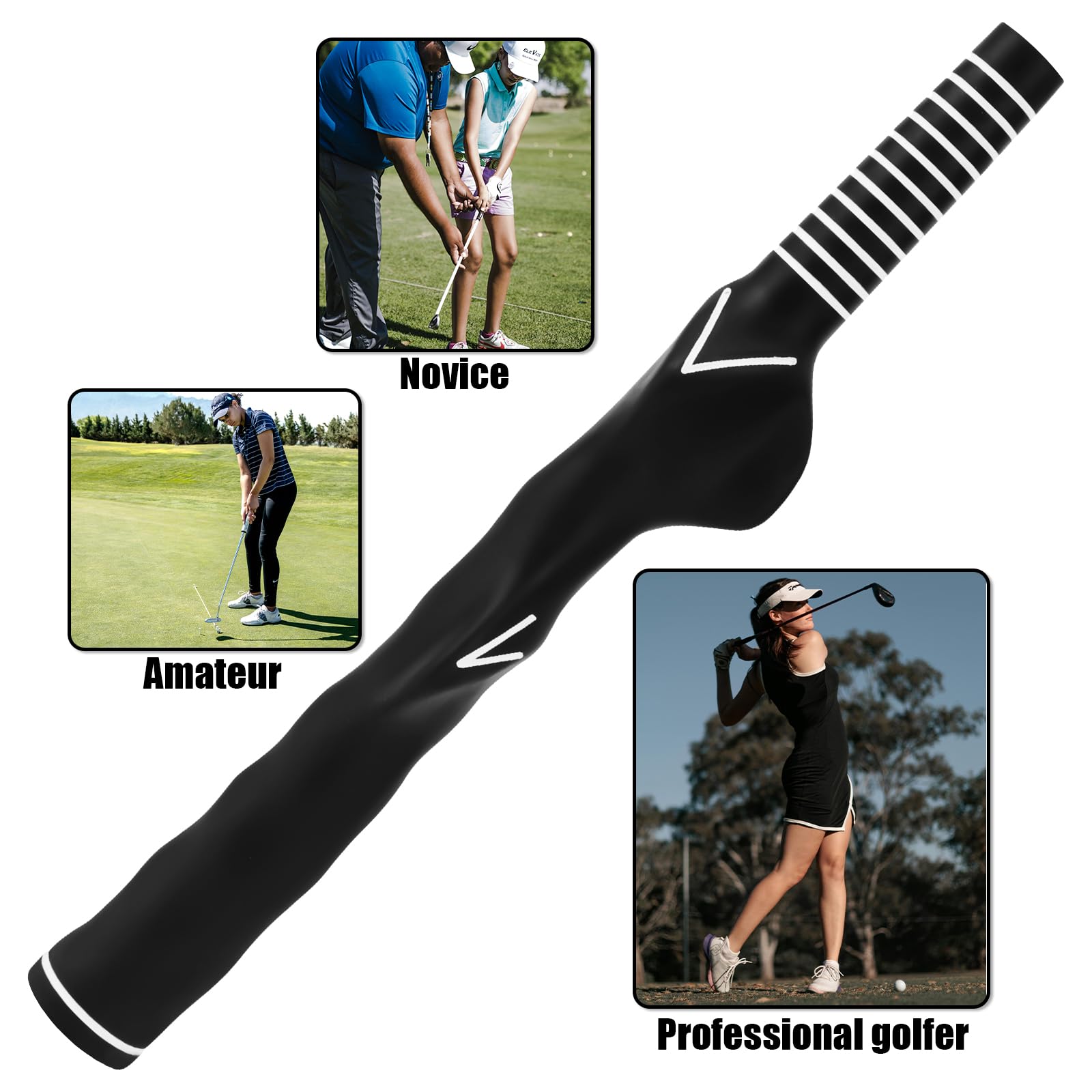 Entrenador de Agarre de Golf para Zurdos, Empuñadura de Entrenamiento de Golf Antideslizante Accesorios de Ayuda para Práctica para Hombres y Mujeres Principiantes Aficionados y Profesionales