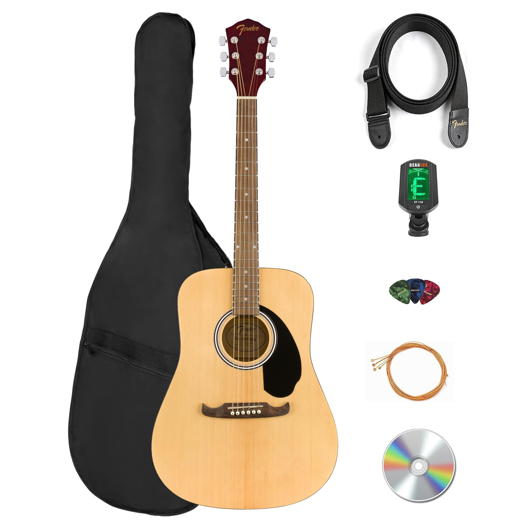 Amazon | Fender FA-125 Dreadnought Acoustic Guitar - Natural