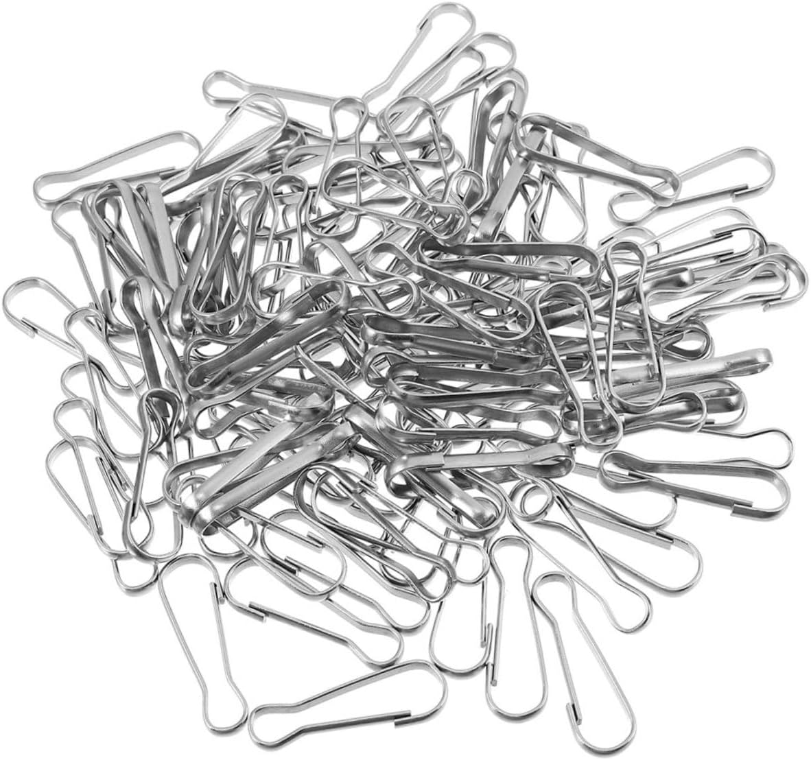 VILLCASE 30pcs Stainless Steel Spring Snap Hooks Keychain Clips for Crafts Lanyards Camping Hiking and Outdoor Activities Heavy Duty Metal Clips for Hanging Keys and Accessories