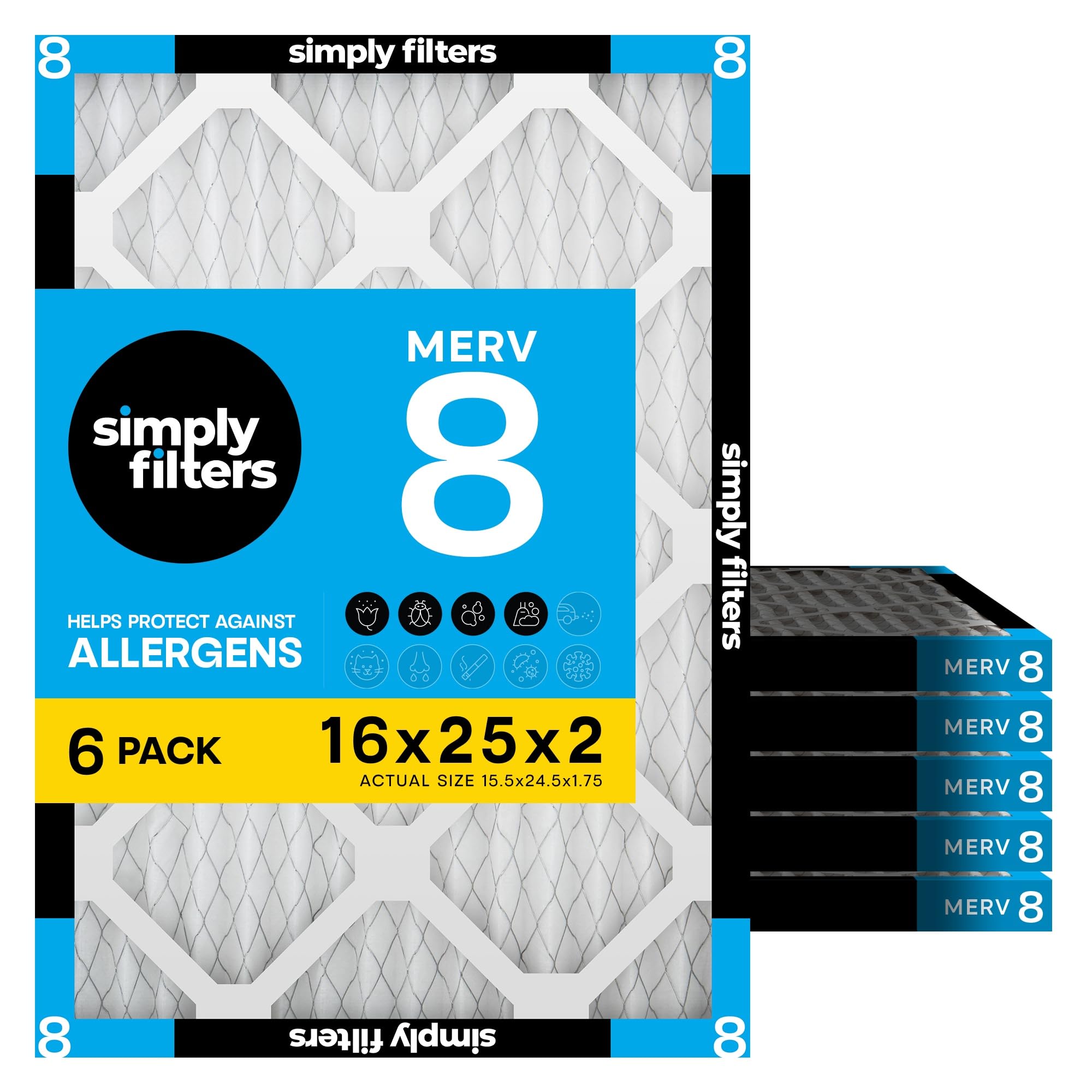 Simply 16x25x2 MERV 8