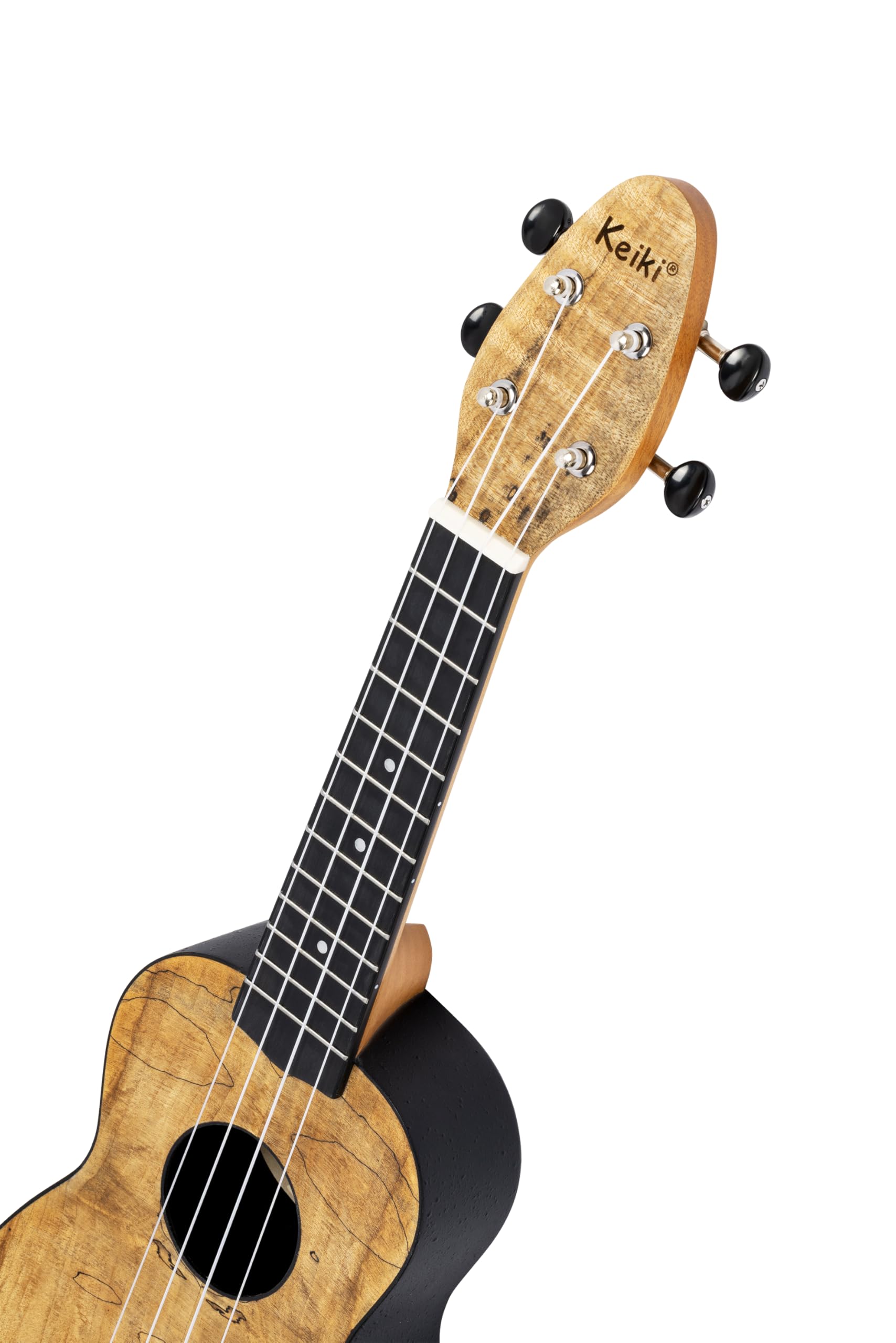 Ortega Guitars Ukulélé Soprano Gaucher – Acoustique – Série Keiki K3 – Accessoires Inclus – Érable échauffé / ABS, Naturel (K3-SPM-L)