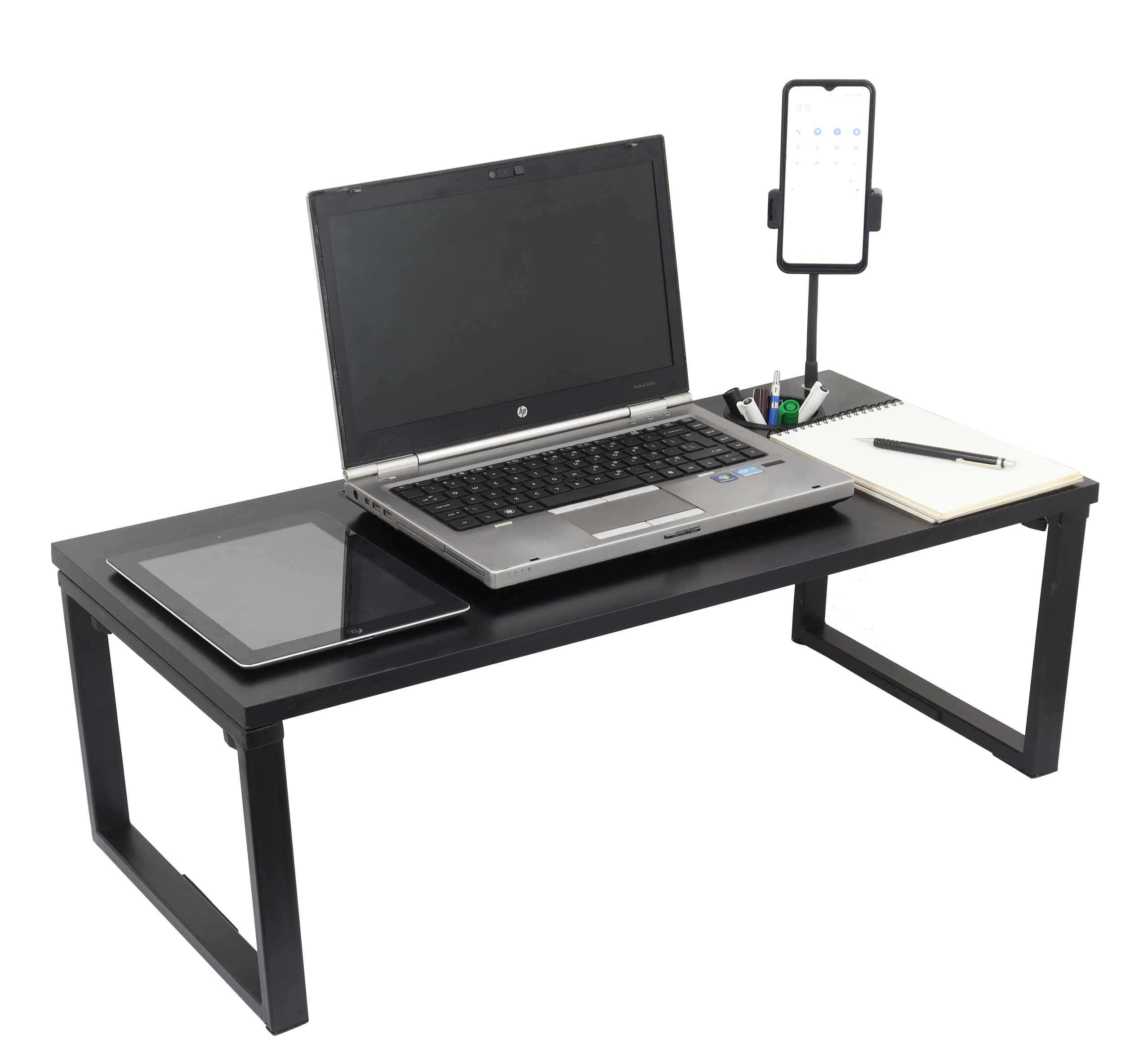 Isomars Bed Desk/Floor Desk with Mobile Holder 76cm x 35.5cm (30" x 14") Laptop Study Table for Work from Home, Online Classes, Card Games and Kids Activities (Black) (B0CY5BNBBY) Amazon Price History, Amazon Price Tracker