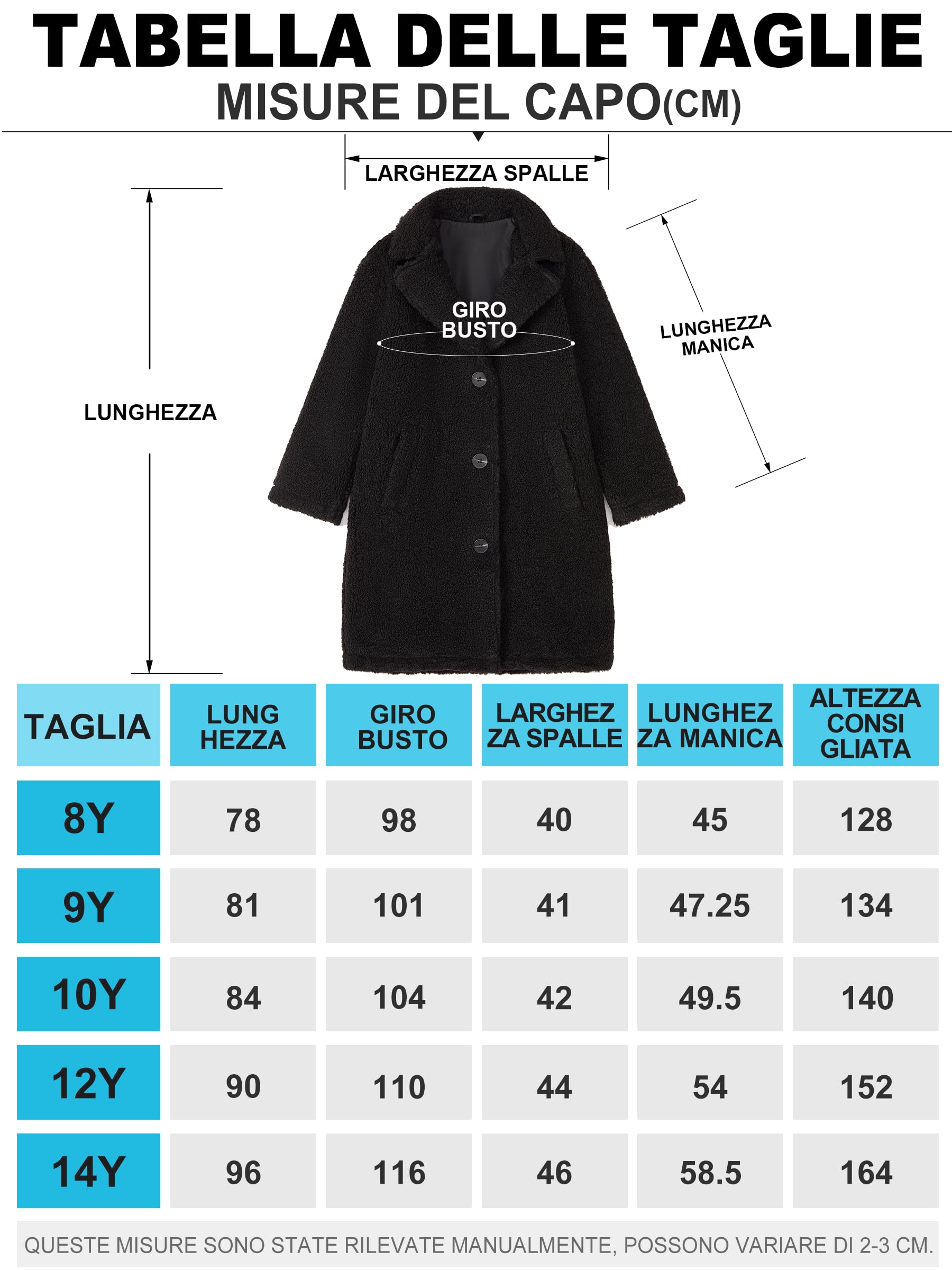 maoo garden Ragazze Grandi Sherpa Felpa Cappotto Abito Autunno Inverno Leggero Giubba Lungo Stile Giacca Trench