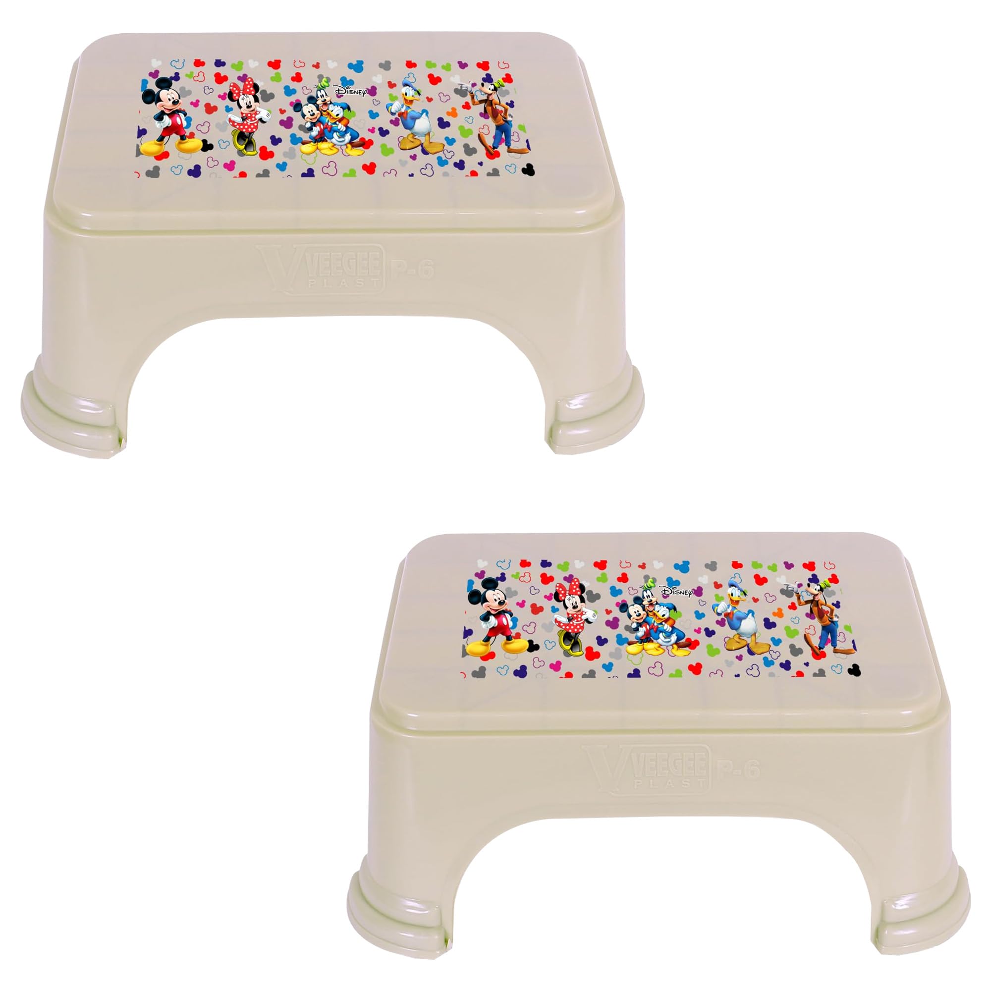 See full amazon price history chart for Kuber Industries Pack of 2 Bath Stool for Bathroom | Disney Team Mickey Stool | Bathroom Stool for Bathing | Plastic Stools for Sitting | Beige Kuber Industries Pack of 2 Bath Stool for Bathroom | Disney Team Mickey Stool | Bathroom Stool for Bathing | Plastic Stools for Sitting | Beige (B0D8SQQHYG) Amazon Price History, Amazon Price Tracker