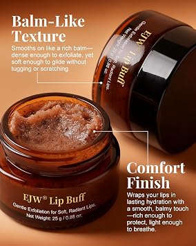 Triple-Action Lip Scrub - Brown Sugar, Coffee & Pearlite Exfoliator - Infused with Coconut & Botanical Oils for Nourishing Care of Dry, Cracked Lips - Vegan, Cruelty-Free