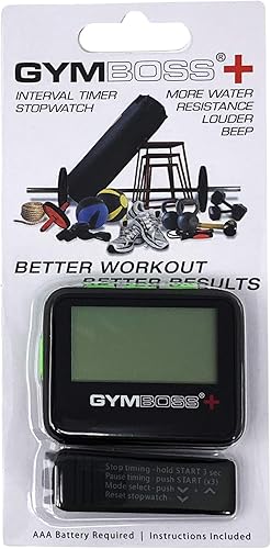 Miniatura 5 de Gymboss Temporizador de intervalo Plus y correa de reloj de cronómetro, paquete