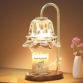 Candle Warmer Lamp with Timer, Upgraded Dimmable Wax Melts Warmer for Ja...