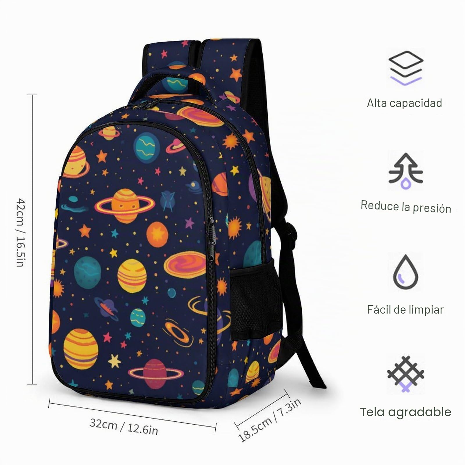 Mochila Escolar Niño Niña, Mochila Infantil 6-15 Años Mochila Bohemia Sol Dios Sol Mochila Primaria Ligero Mochila Chica Chico Para Preescolar KindergArteen Viaje