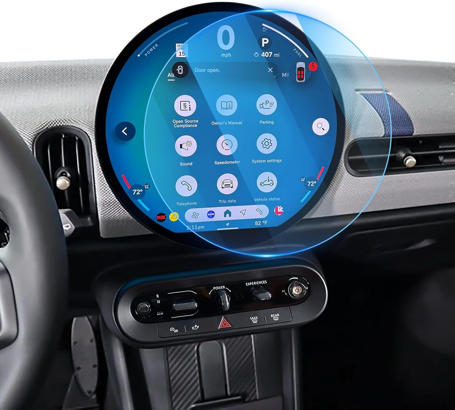 For 2026 Mini Cooper/Countryman F60/Aceman Screen Protector - 2024 2025 2026 Cooper& Countryman F60& Aceman 9.4 inch Touchscreen 4 Door Accessories New MINI Family Anti Fingerprint 9H Tempered Glass