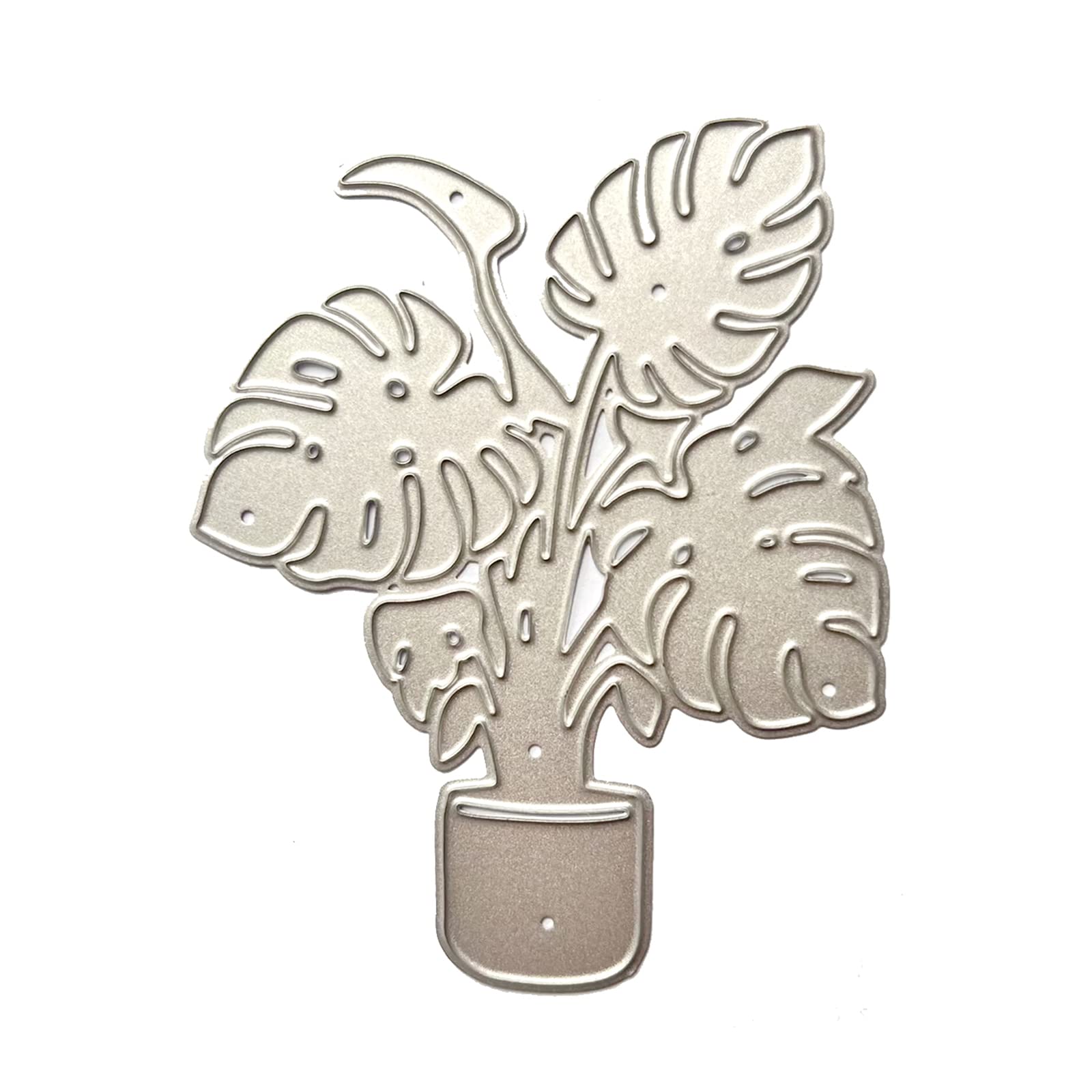 Jazuaiao Potted Plant Metal Cutting Dies Stencils for Scrapbooking Decorative Embossing Paper Cards Template Decor Die Cuts Scrapbooking Stencil