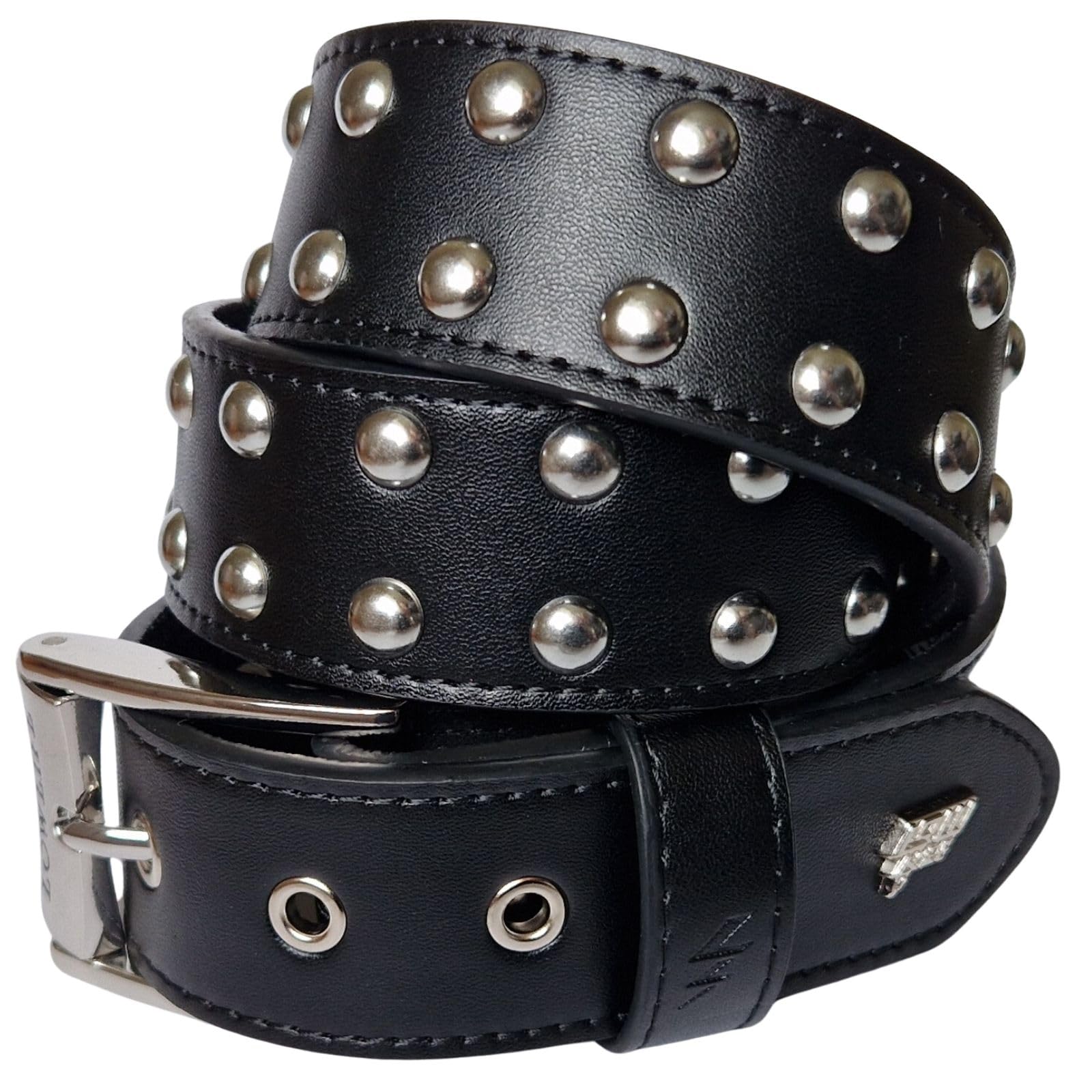 Lowlife Sphere Leather Belt in Black