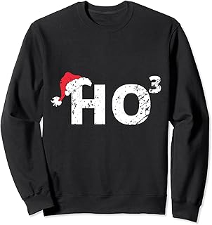 Ho3 Cubed Christmas Ho-Ho-Ho Math Teacher Funny Gift Ho-3 Sweatshirt