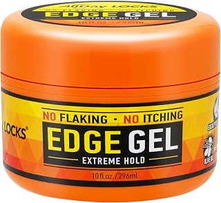 AllDay Locks Edge Gel (10 oz) | Extreme Hold, Moisturizing Edge Control Smoother | Eucalyptus, Rosemary, Olive Oil | No Frizz, Flakes, or Grease | Sleek 'n Slay Edge & Baby Hairs | 10 oz