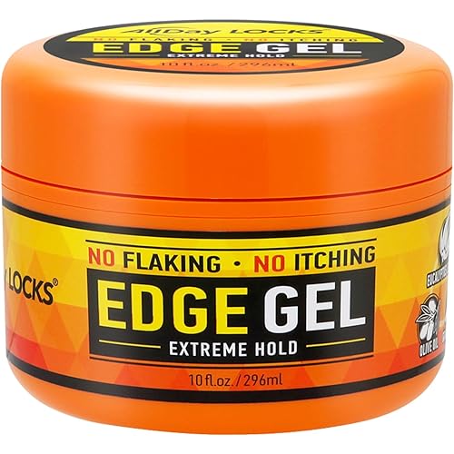 AllDay Locks Edge Gel (10 oz) | Extreme Hold, Moisturizing Edge Control Smoother | Eucalyptus, Rosemary, Olive Oil | No Frizz, Flakes, or Grease | Sleek 'n Slay Edge & Baby Hairs | 10 oz