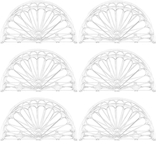 Servilletero de pie, servilletero, 6 servilleteros de alta calidad, servilleteros de papel transparente para mesas de cena, cocina, baño,