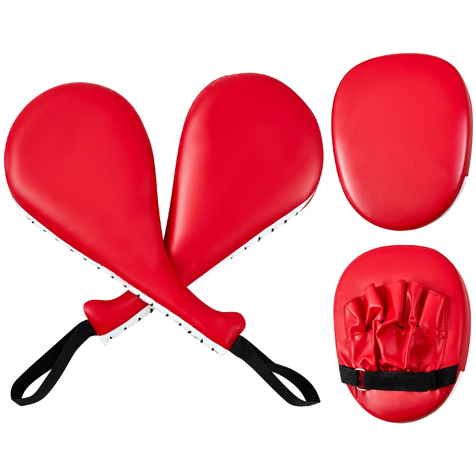 Poen 4 Pcs Taekwondo Kick Pads with Mitts Double Kick Paddle