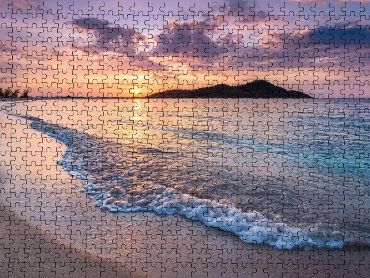 Puzzle dla dorosłych 4000, zachód słońca nad morzem, klasyczne YHPGL0-178