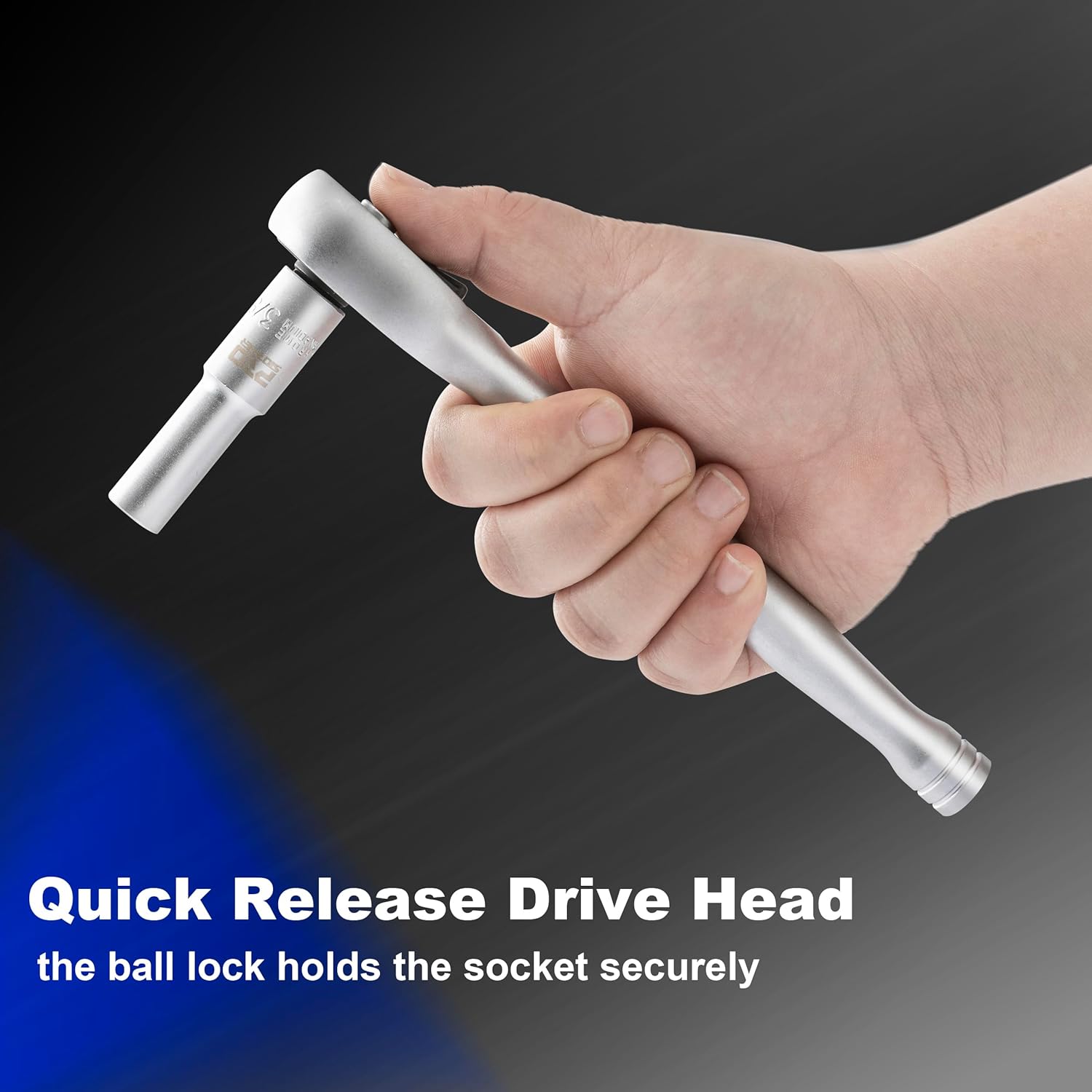 Prostormer Drive Socket Wrench Set, 46-Piece 3/8'' Ratcheting Wrench Set with 72 Tooth Ratchet, Universal Joint, Extension Bars for Home and Automotive Repair