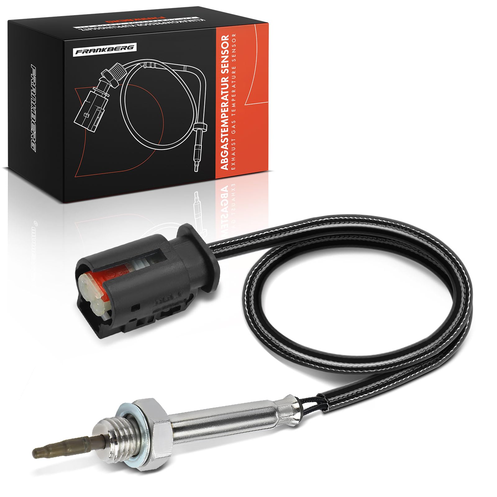 Frankberg Sensore temperatura gas di scarico Dopo la valvola EGR 2-Poli Compatibile con Serie 1 F20 F21 Serie 3 E90 E91 E92 E93 Serie 5 F10 F11 Serie 7 G11 G12 X1 E84 X3 F25 X4 F26 X5 13628490101