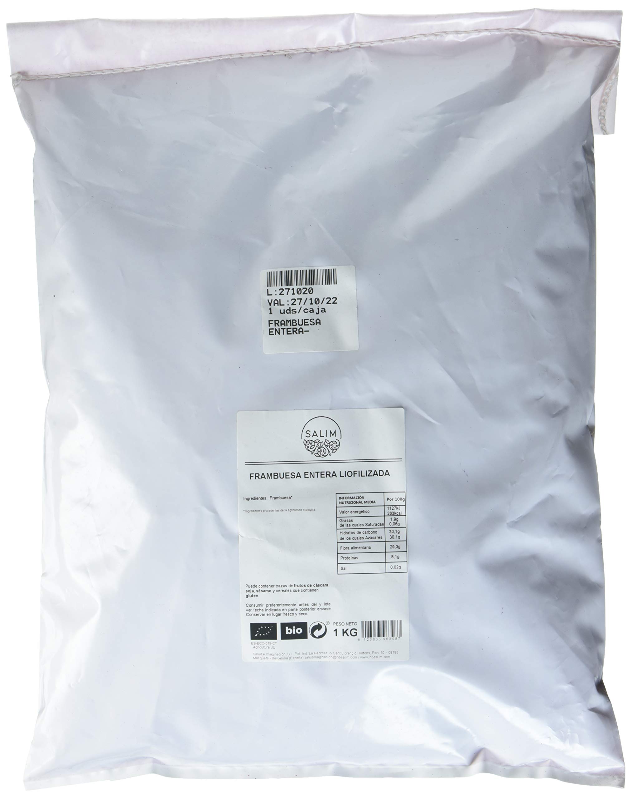 Granel Frambuesa ENTERA1 KG GRANELES