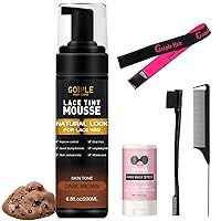 Vista 1 de Mousse de fusión de tinte de encaje para pelucas, tupés y postizos de cabello para mujeres - 6.8 onzas líquidas Juego de herramientas