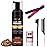 Lace Tint Melting Mousse for Women\'s Hair Wigs, Toupees, and Hairpieces - 6.8 fl oz Natural Finishing Color Tool Set (Dark Brown)