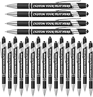 Vista 115 de 10 bolígrafos personalizados a granel, bolígrafo personalizado, bolígrafo grabado con nombre, logotipo, lápiz capacitivo para pantallas táctiles, a