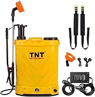 TNT Pulverizador Costal Elétrico e Manual 20 Litros Bivolt SPD0020E - Pressão Regulável com Bateria Recarregável e Alças - Pulverizador Agricultura, Herbicida e Veneno - 3 Bicos, Lança Extensível
