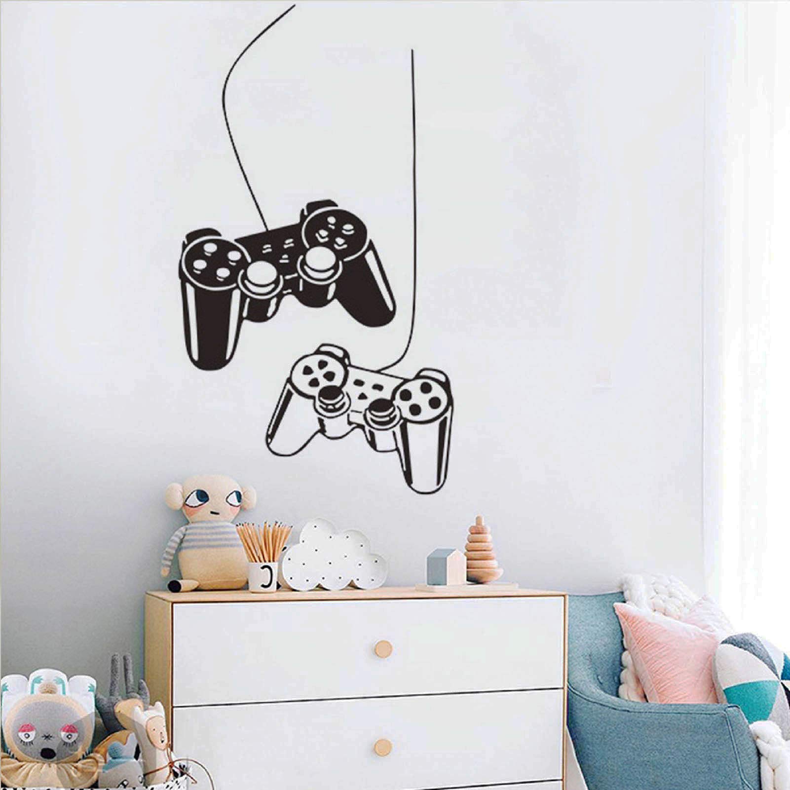Game Stickers for Wall Decal, Gaming Poster Murals Decor Accessory for Dancing Nursery Boys Room Vinyl Bedroom Home Kids Decal Playroom… (Game Pads)