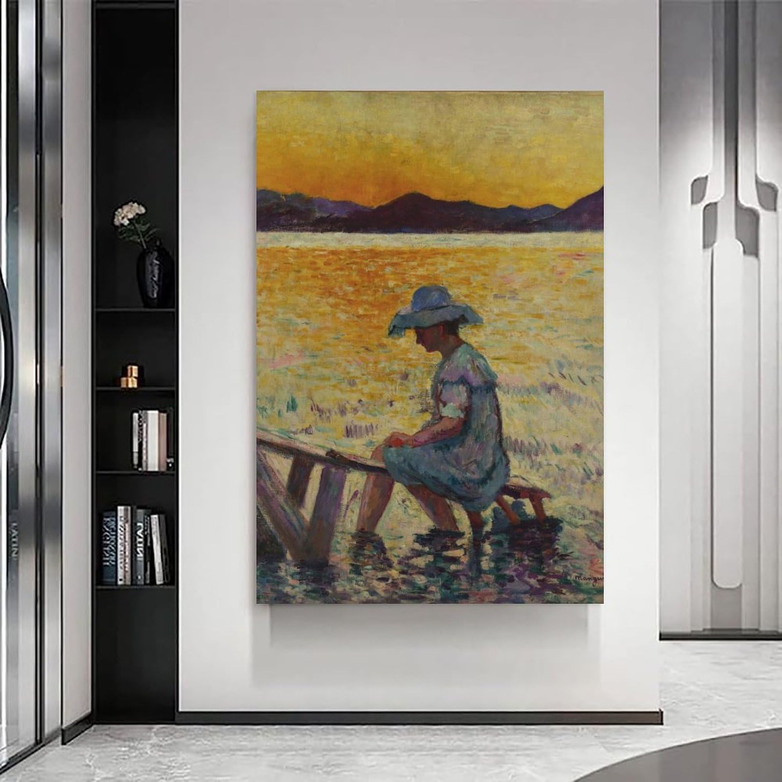 generisch Saint-Tropez, Sunset by Henri ManguinModernas Impresiones en lienzo, Cuadros Decorativos Para Habitación de Niños o Niñas, Cuadros de Pared Para Sala De Estar Y Pinturas Con Motivos