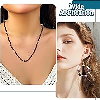 Vista 6 de 800 cuentas de barril de madera natural de 0.197 pulgadas para bricolaje, rosario, joyería de rosario, centro de madera marrón, cuentas sueltas